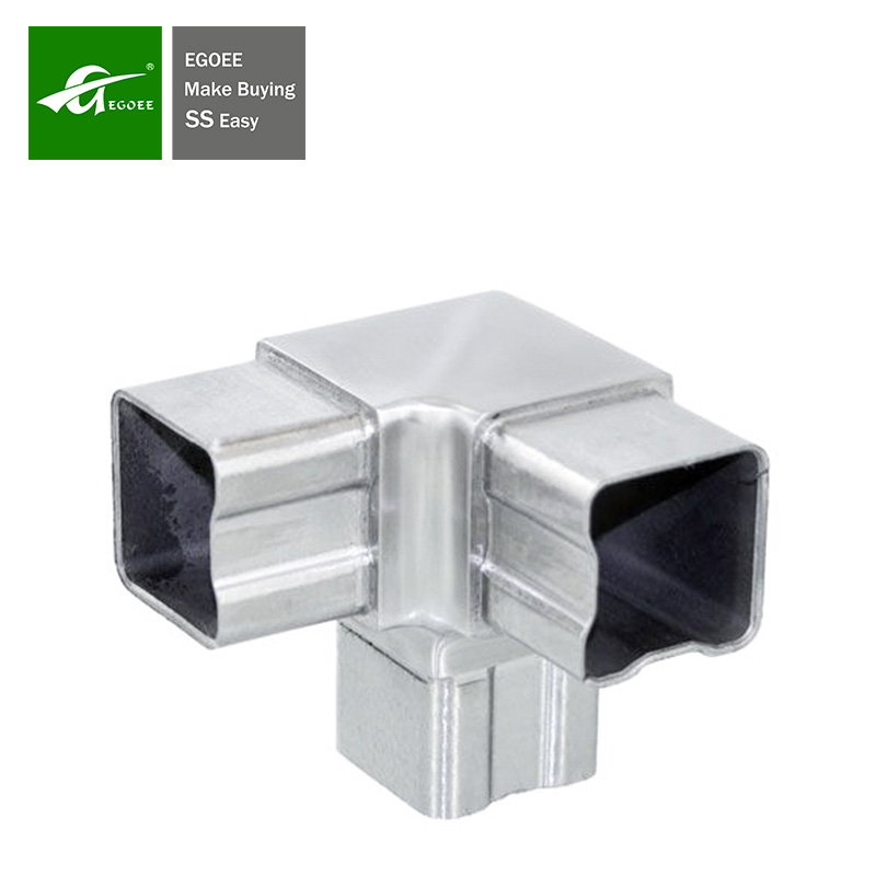 304 316 Stainless Steel Square Railing Handrail Elbow