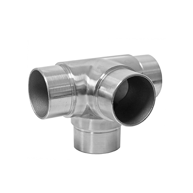 304 316 Stainless Steel Railing Round Tube Handrail Multi-directional Elbow